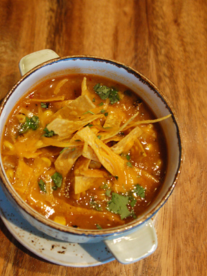 Torre\'s tortilla soup features the bold flavors and fresh ingredients of modern Mexican cuisine